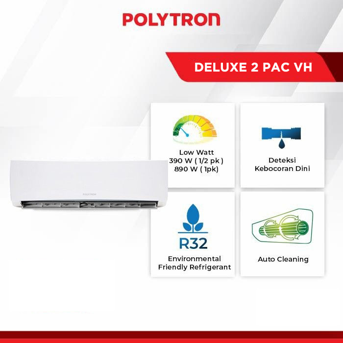 Polytron AC Wall Mounted Split Standard Deluxe 2 2 1/2 PK - PAC24VH